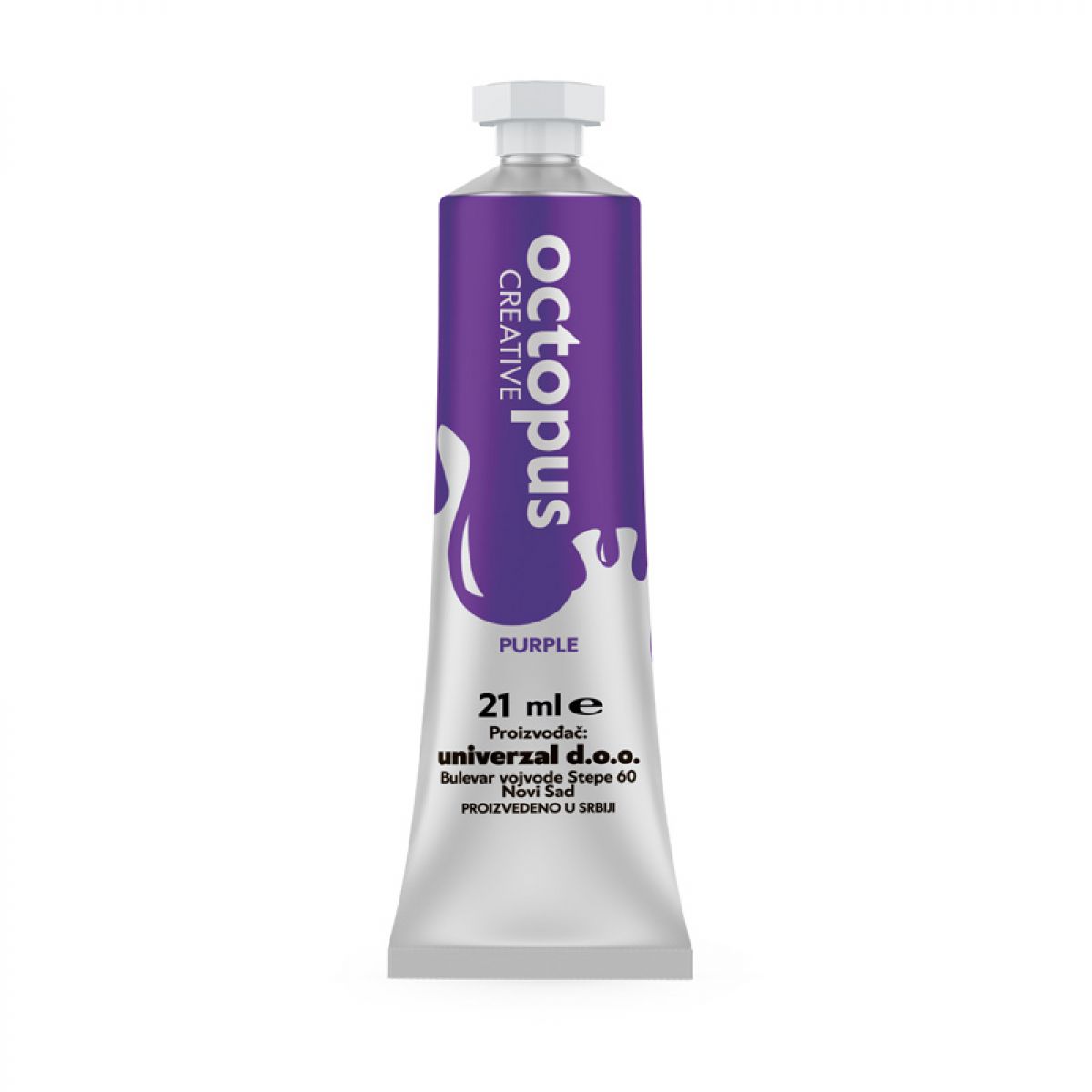 TEMPERA KOMADNO LJUBIČASTA 21ml OCTOPUS UNL-1699