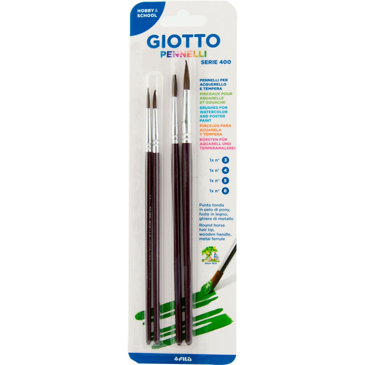 ČETKICE AKVAREL 4/1 3-4-5-8 GIOTTO 027300