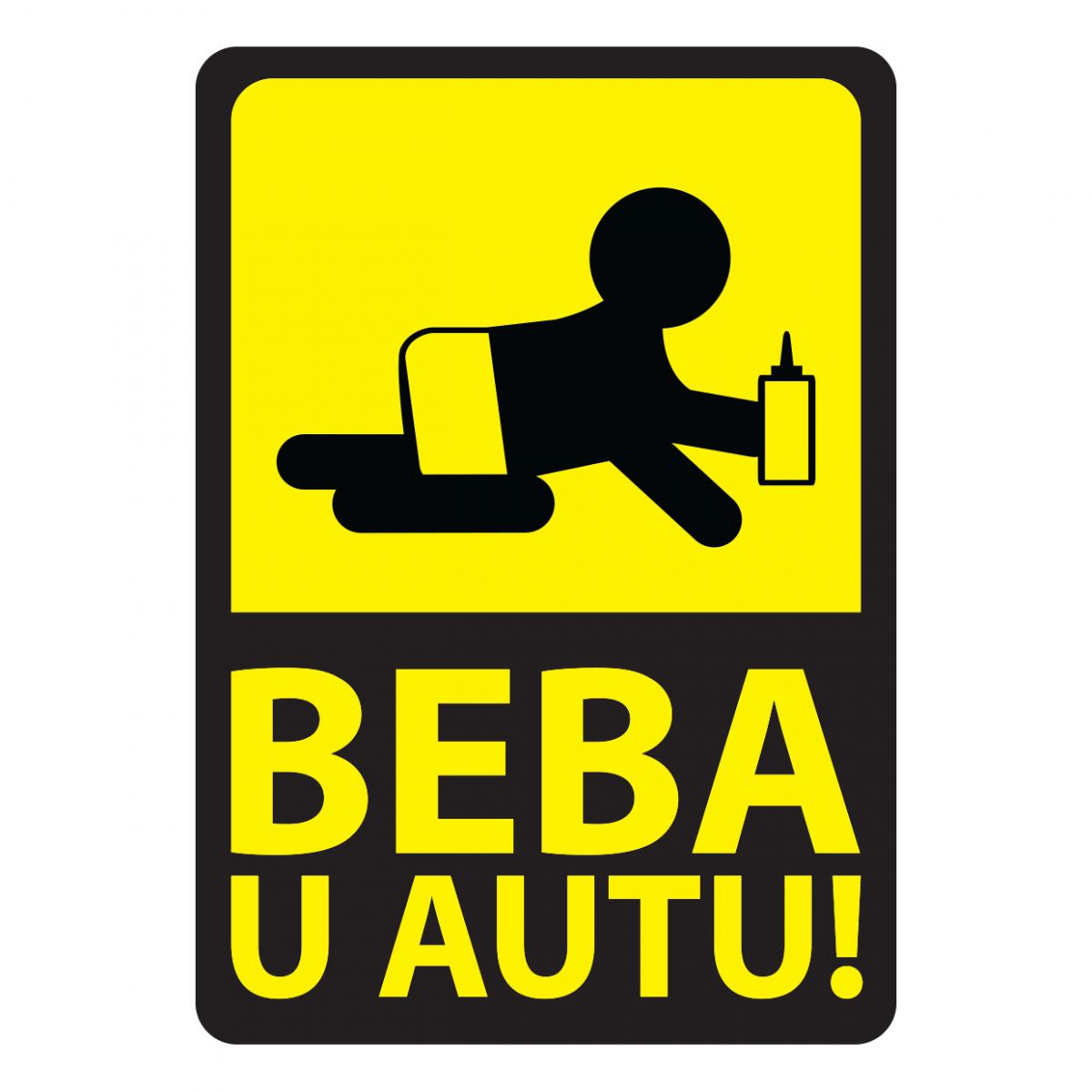 NALEPNICA A7 BEBA U AUTU DEČAK 3/1 OCTOPUS UNL-1916