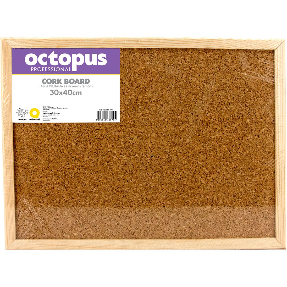 TABLA PLUTANA 30x40cm DRVENI RAM OCTOPUS UNL-1897