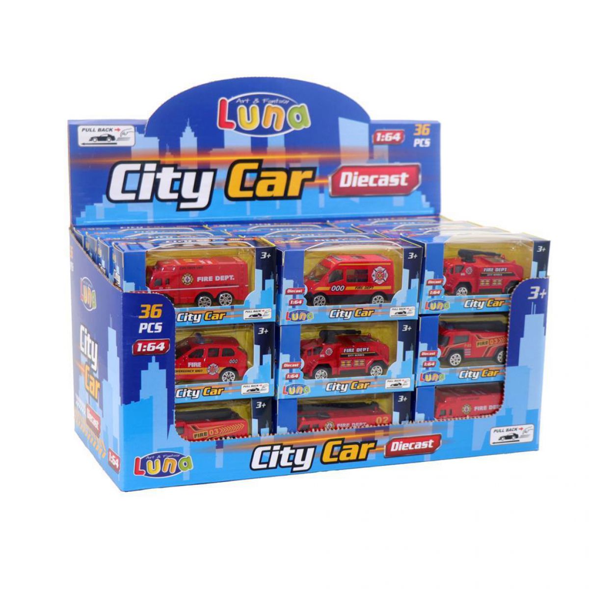 VATROGASNO VOZILO METALNO U KUTIJI LUNA 621484