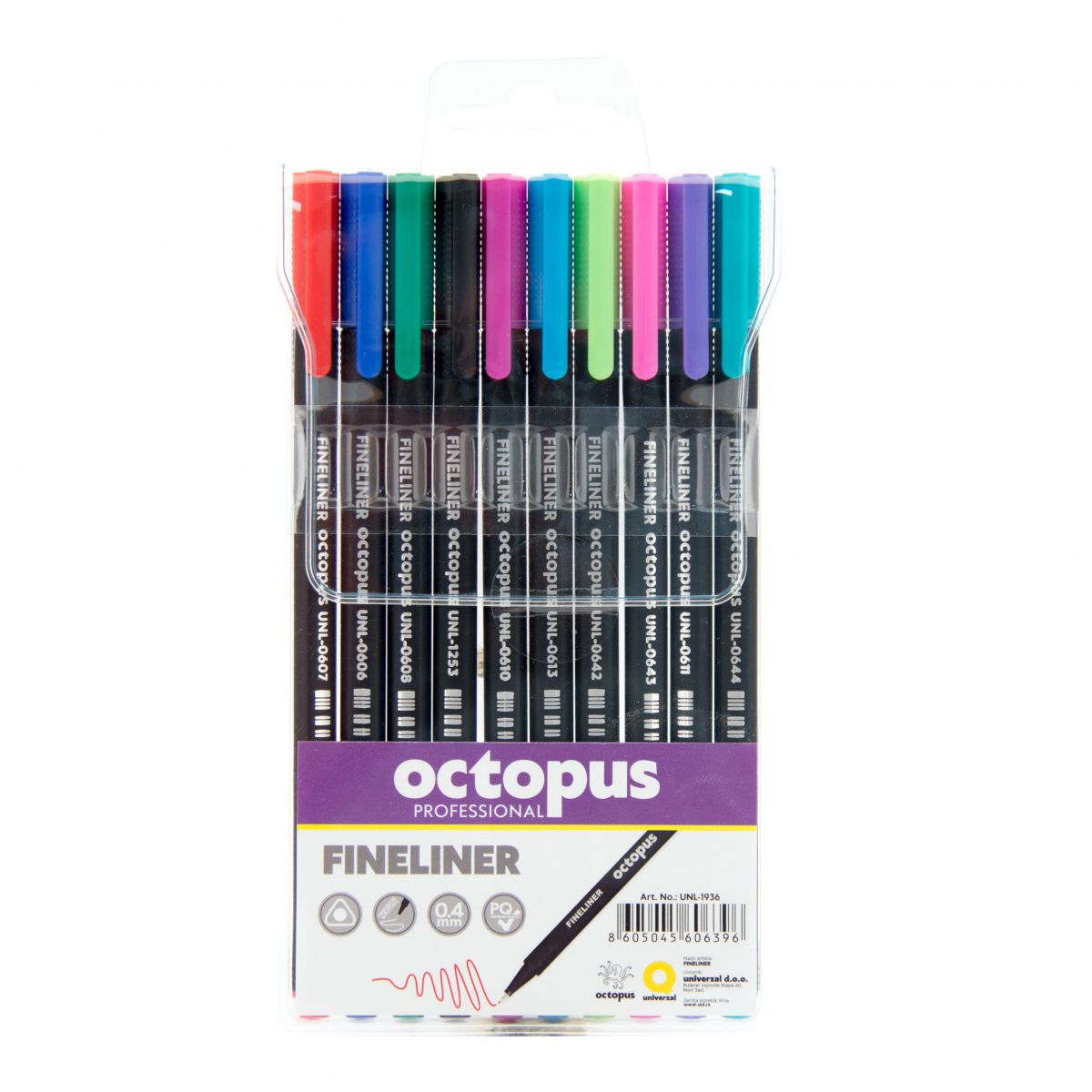 LINER 0.4mm 10/1 OCTOPUS UNL-1936