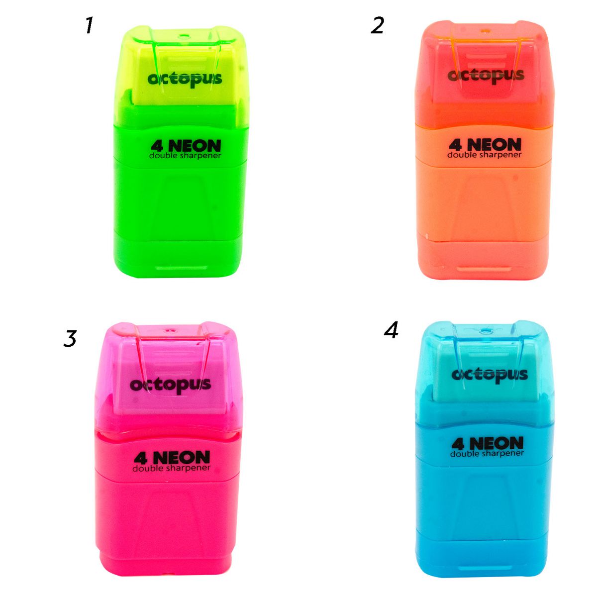 ZAREZAČ SA GUMICOM OCTOPUS 4NEON UNL-1910