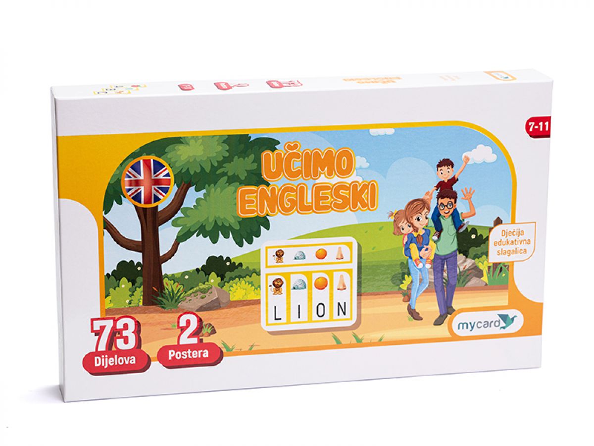 SLAGALICA EDUKATIVNA UČIMO ENGLESKI VRABAC