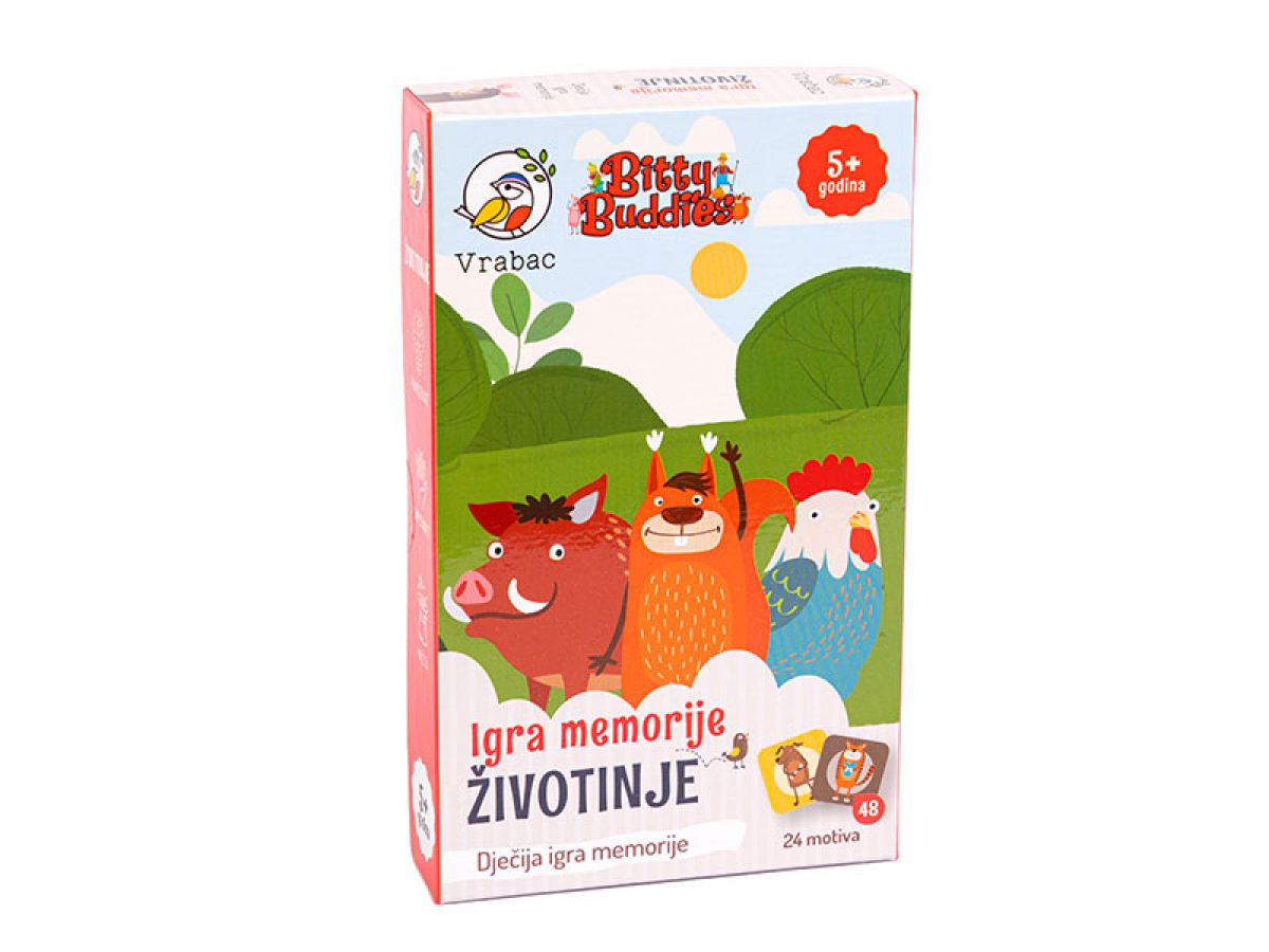 DRUŠTVENA IGRA MEMORIJE ŽIVOTINJE VRABAC