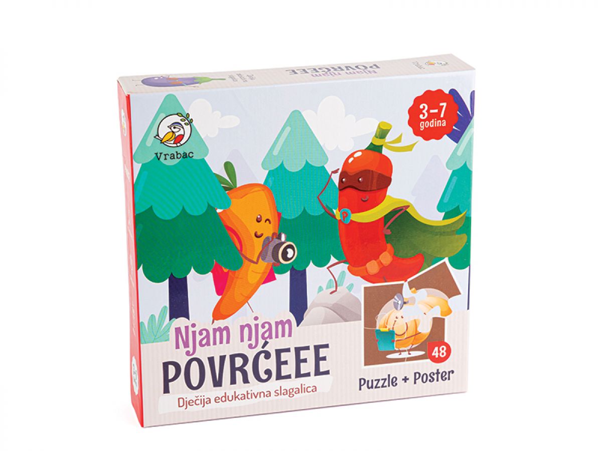 PUZZLE 48 DELOVA POVRĆE 12 SLIKA VRABAC