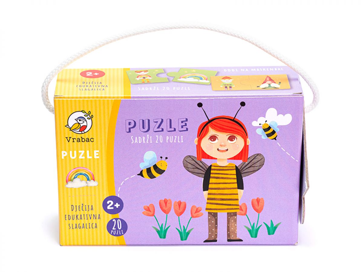 PUZZLE MASKENBAL ZA DECU TODDLER VRABAC
