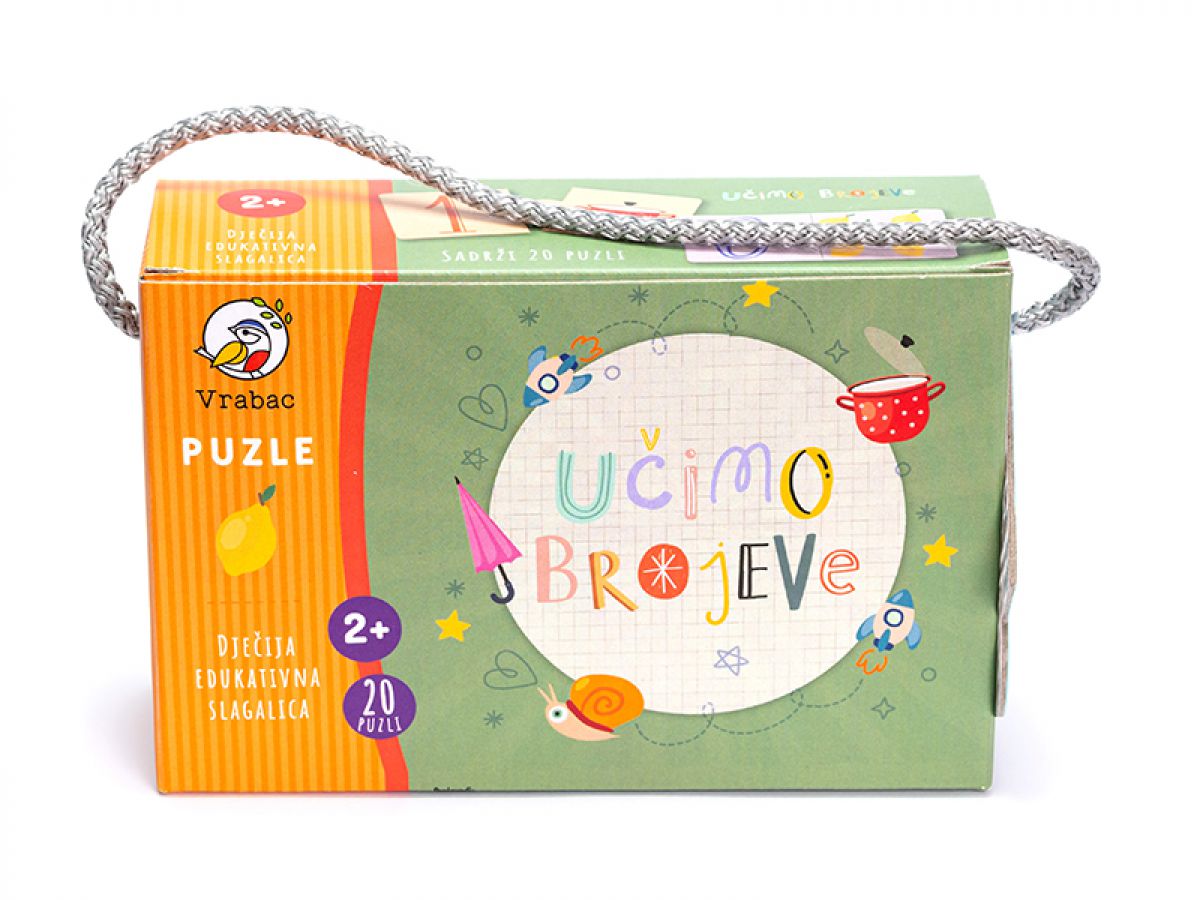PUZZLE UČIMO BROJEVE ZA DECU TODDLER VRABAC