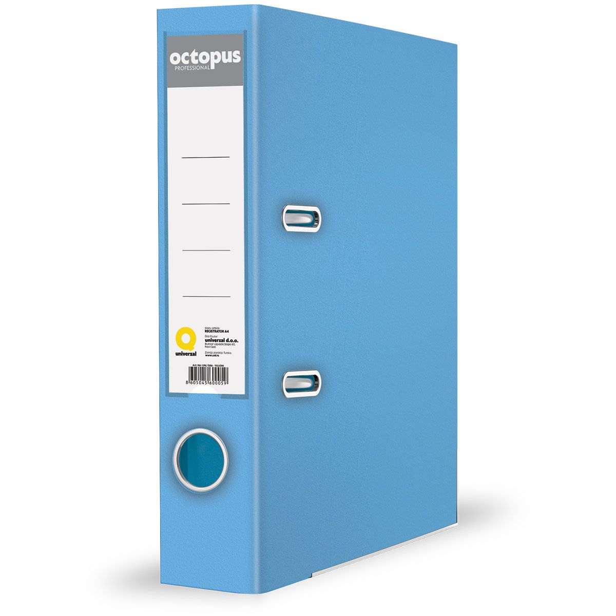 REGISTRATOR A4 SAMOSTOJEĆI 80mm PLAVI SVETLO OCTOPUS UNL-1994