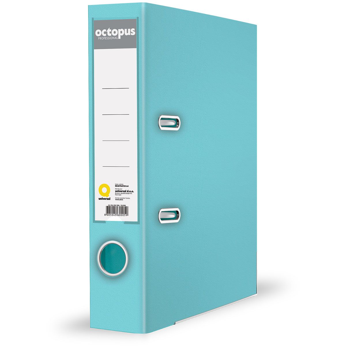REGISTRATOR A4 SAMOSTOJEĆI 80mm PASTEL PLAVI OCTOPUS UNL-1995