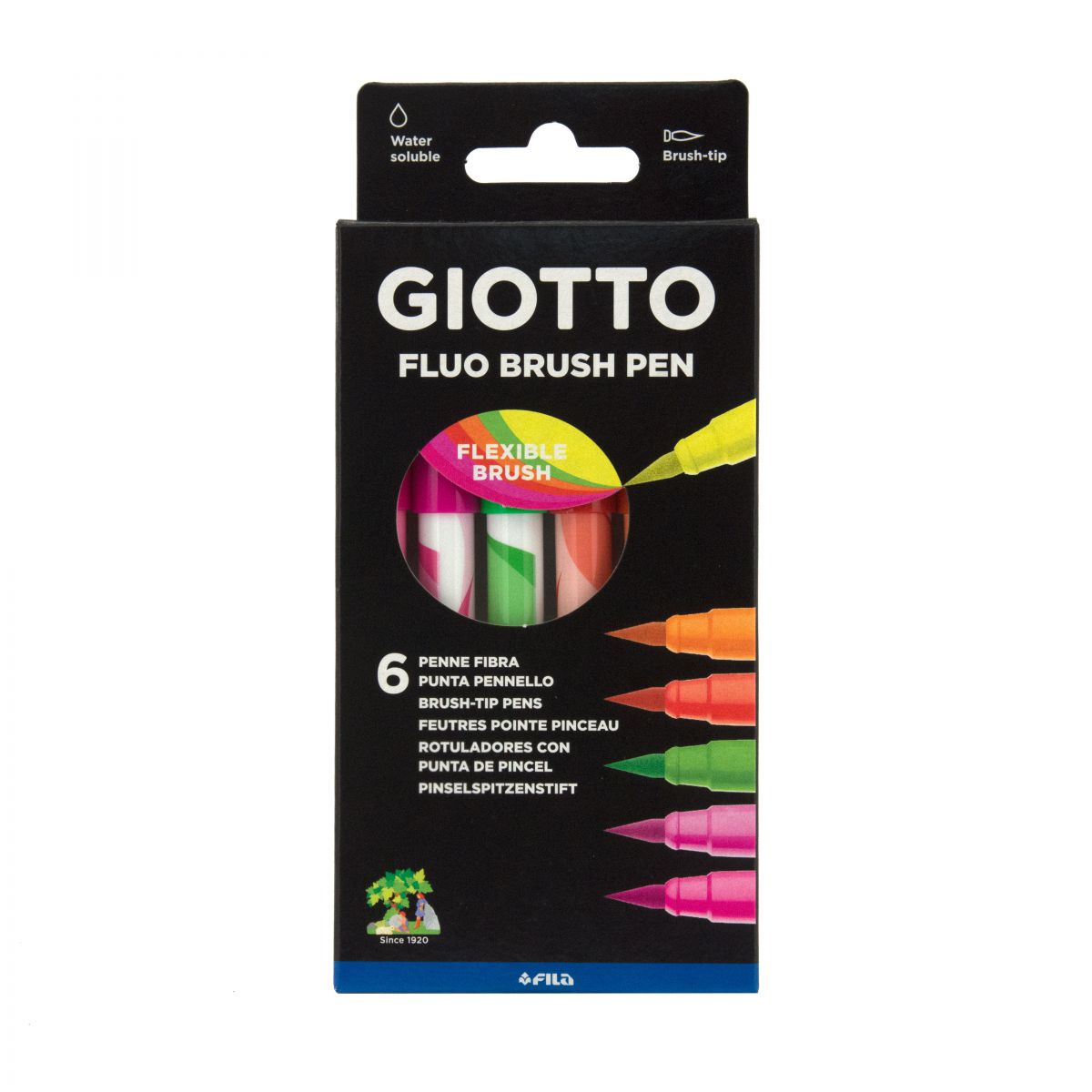FLOMASTER ČETKICA FLUO 6/1 GIOTTO  427200