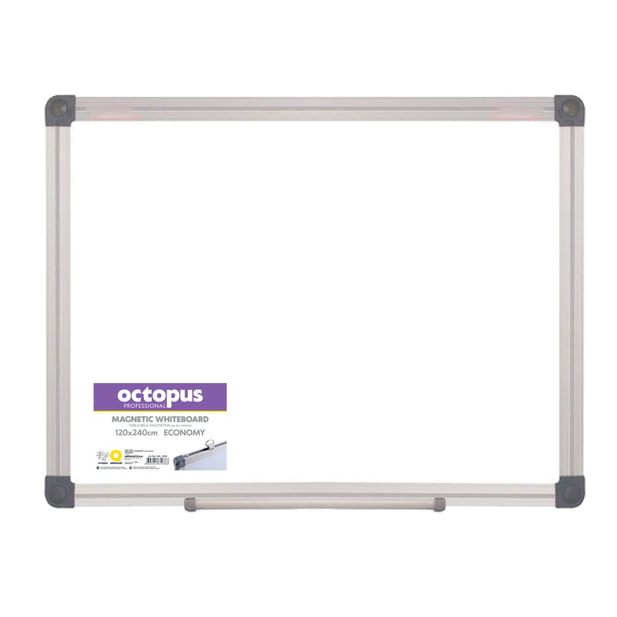 TABLA BELA 120x240cm MAGNETNA ALU-RAM ECONOMIC OCTOPUS UNL-2090