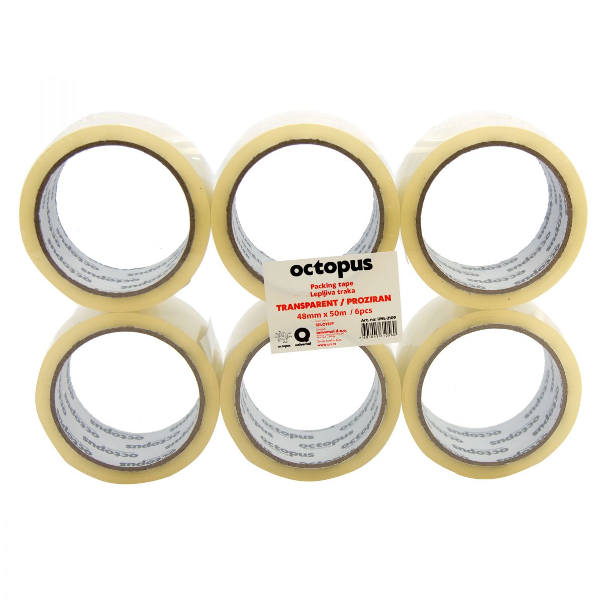 SELOTEJP 48mmX50m 6/1 PROVIDNI OCTOPUS 40mic UNL-2109