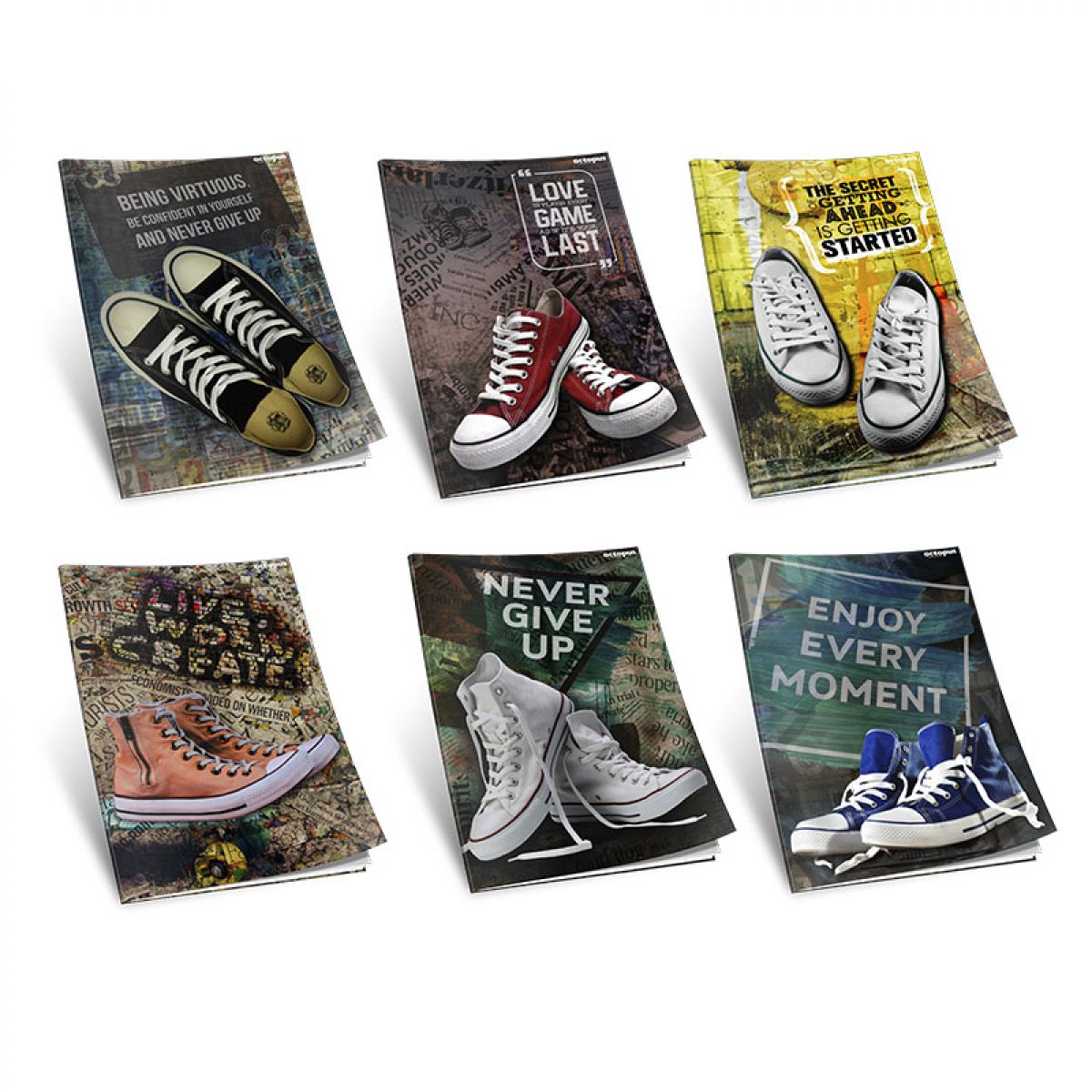 SVESKA A4 DIKTO 52L URBAN LIFE 80g OCTOPUS UNL-2135