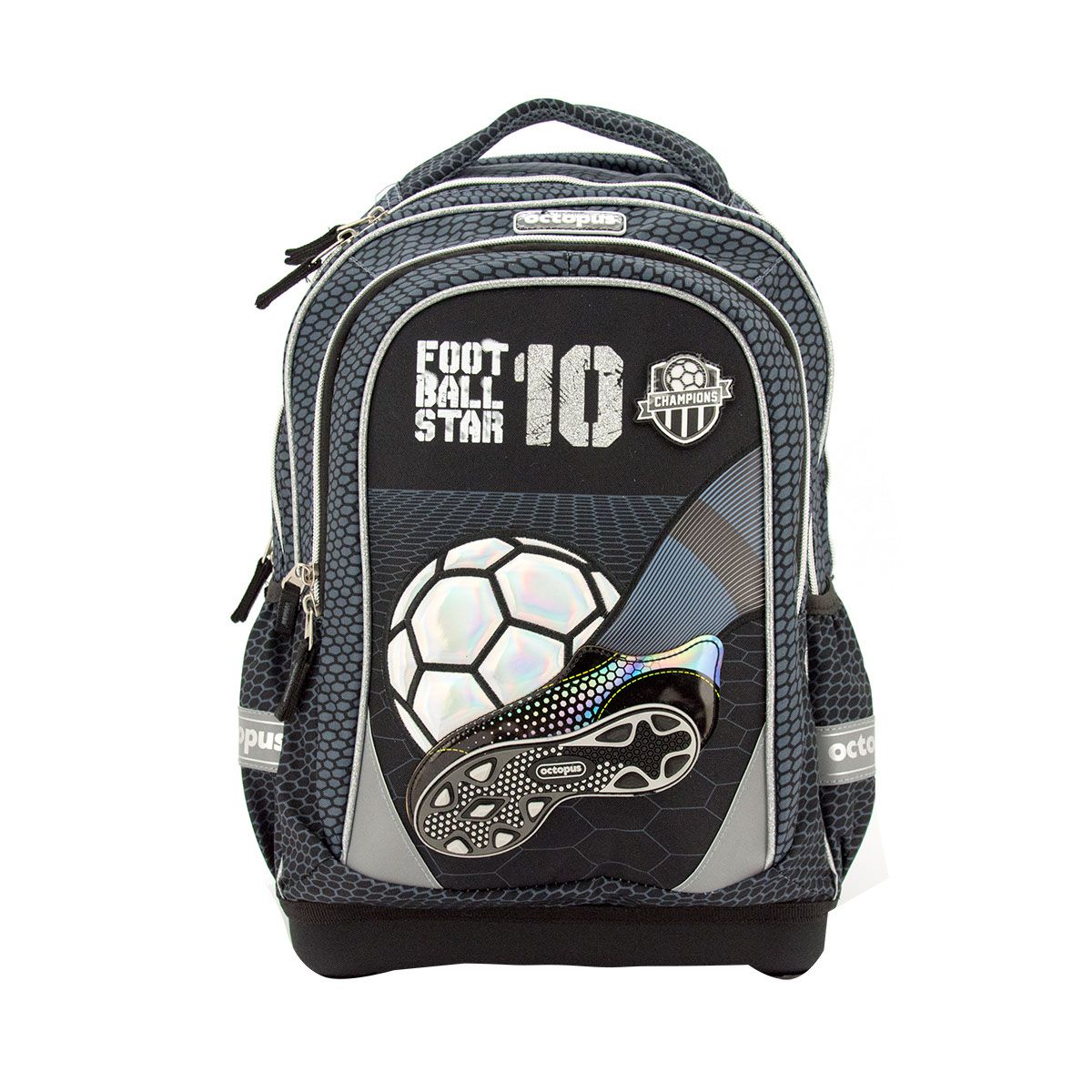 TORBA ŠKOLSKA ANATOMSKA OCTOPUS FOOTBALL GREY OET2420