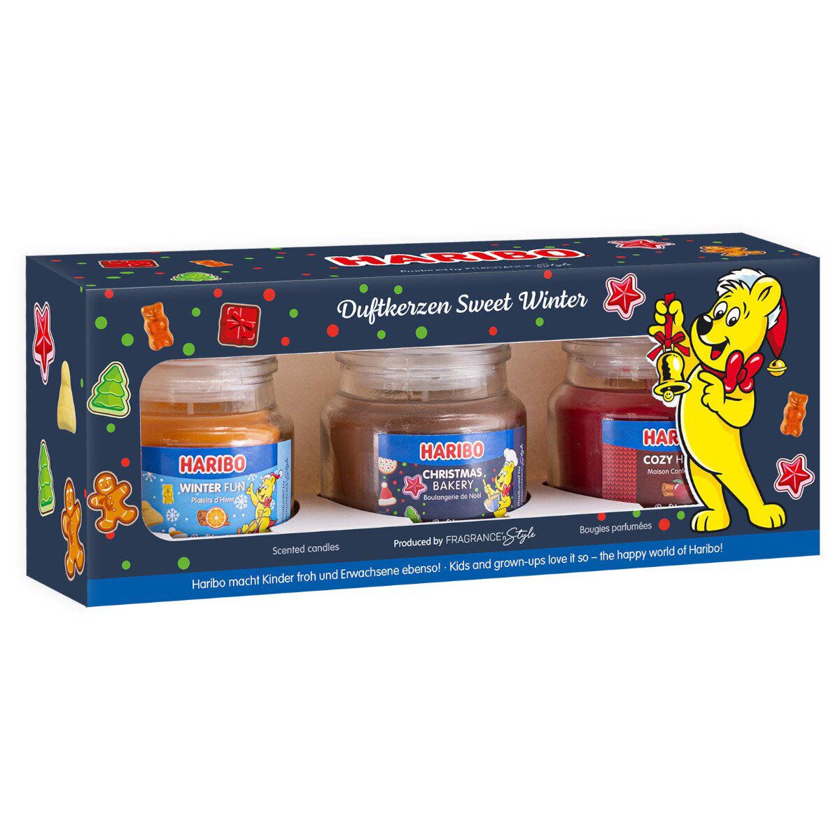SVEĆA MIRISNA SET 3/1 3X85g HARIBO WINTER-CHRISTMAS BAKERY,WINTER FUN,COZY HOME