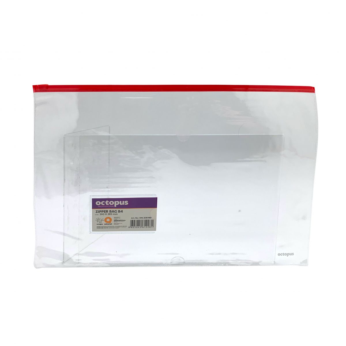 FASCIKLA B4 SA ZIPOM CRVENA OCTOPUS UNL-2128