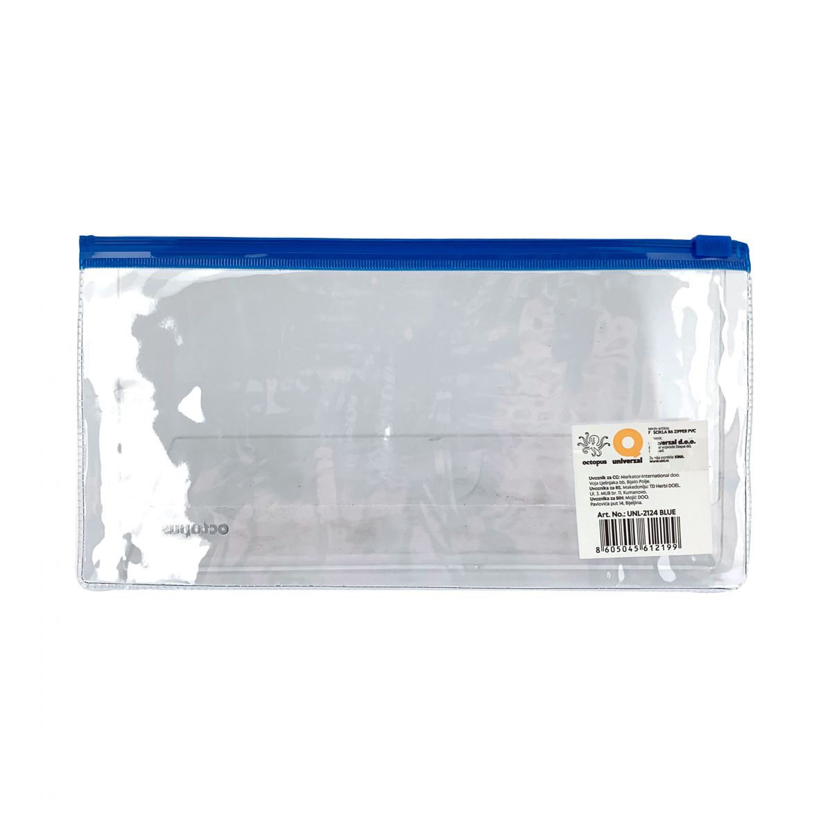 FASCIKLA B6 SA ZIPOM PLAVA OCTOPUS UNL-2124