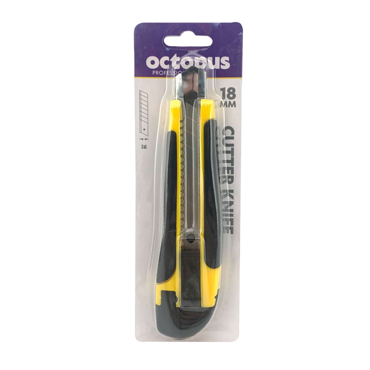 SKALPEL OCTOPUS 18mm METALNO OJAČANJE GUMIRAN BLISTER UNL-2049