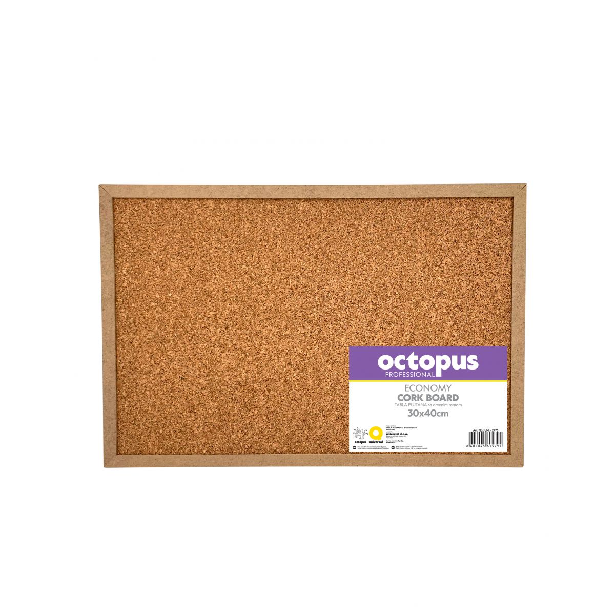 TABLA PLUTANA 30x40cm DRVENI RAM ECONOMIC OCTOPUS UNL-2476