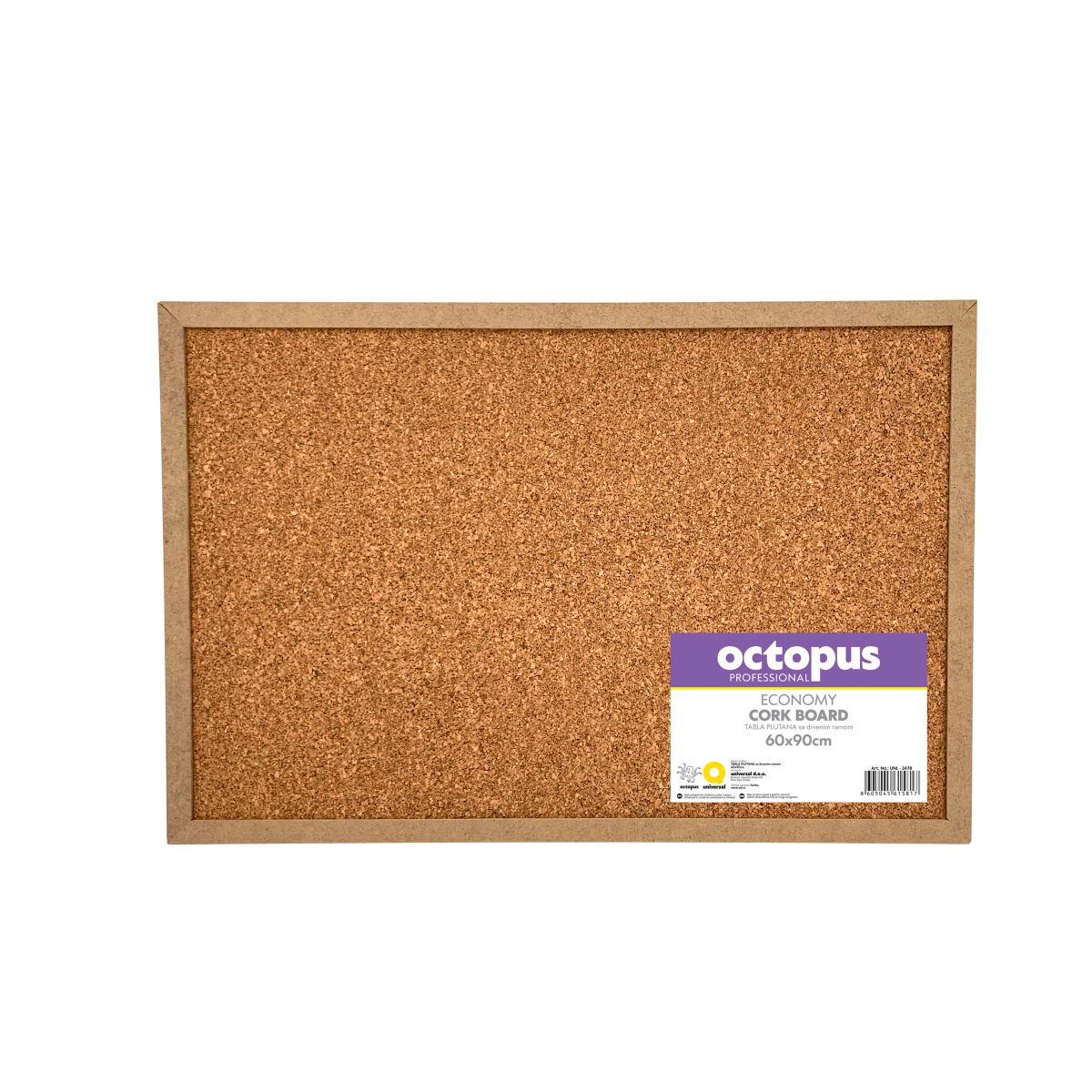 TABLA PLUTANA 60x90cm DRVENI RAM ECONOMIC OCTOPUS UNL-2478