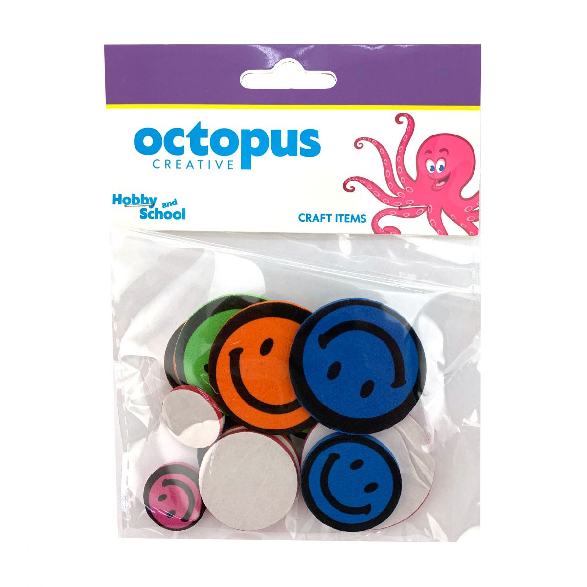 DEKORATIVNI SMILE SET EVA PENA 20-40mm UNL-2412 OCTOPUS