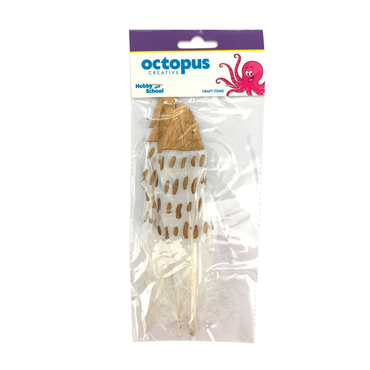 DEKORATIVNO PERJE 13X19mm 5kom UNL-2496 OCTOPUS