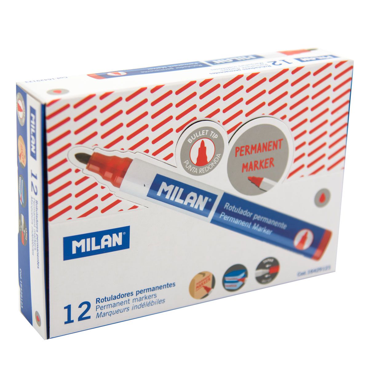 MARKER CRVENI PERMANENT OKRUGLI VRH MILAN 16429123