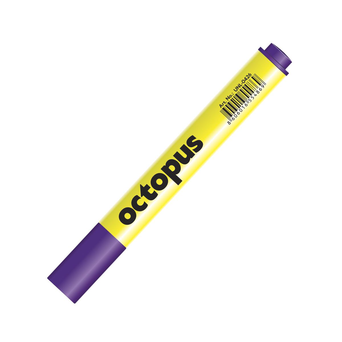 TEXT MARKER ŽUTI TROUGLASTI OCTOPUS UNL-0426