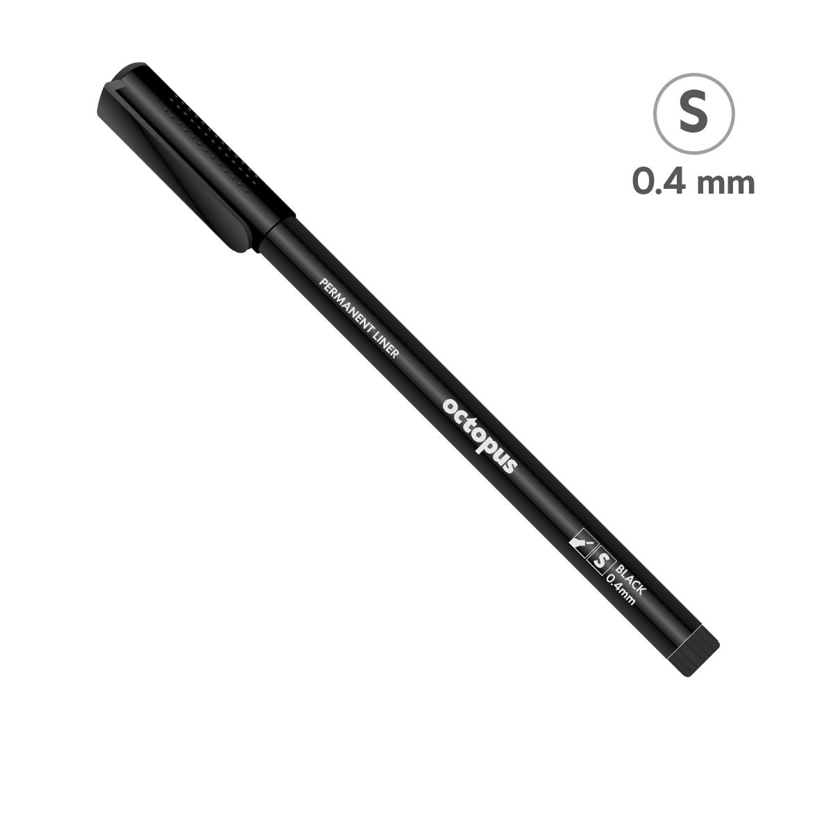 LINER CRNI PERMANENT 0.4mm S OCTOPUS UNL-0774
