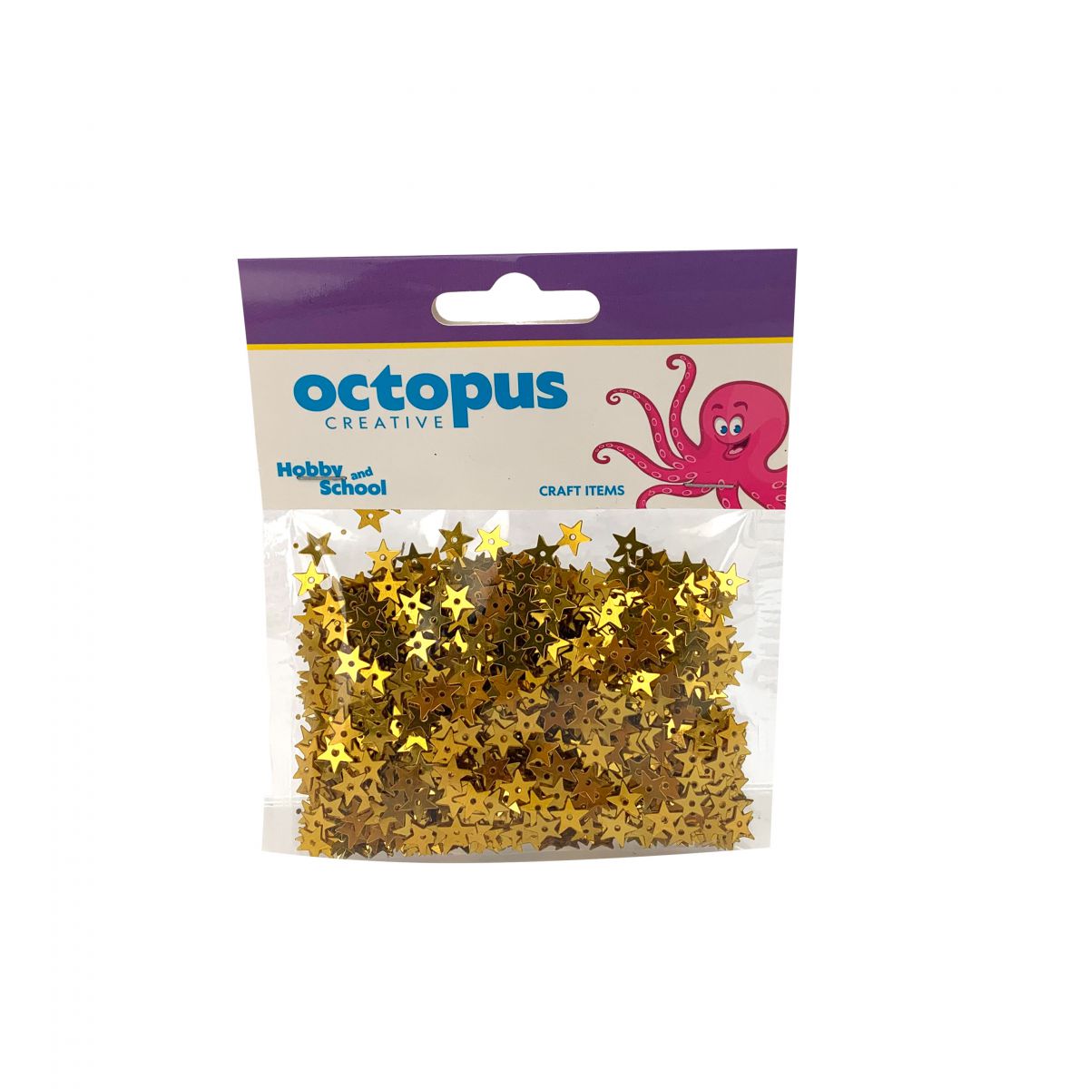 DEKORATIVNE KONFETE ZVEZDE ZLATNE 7X7mm 14g UNL-0852
