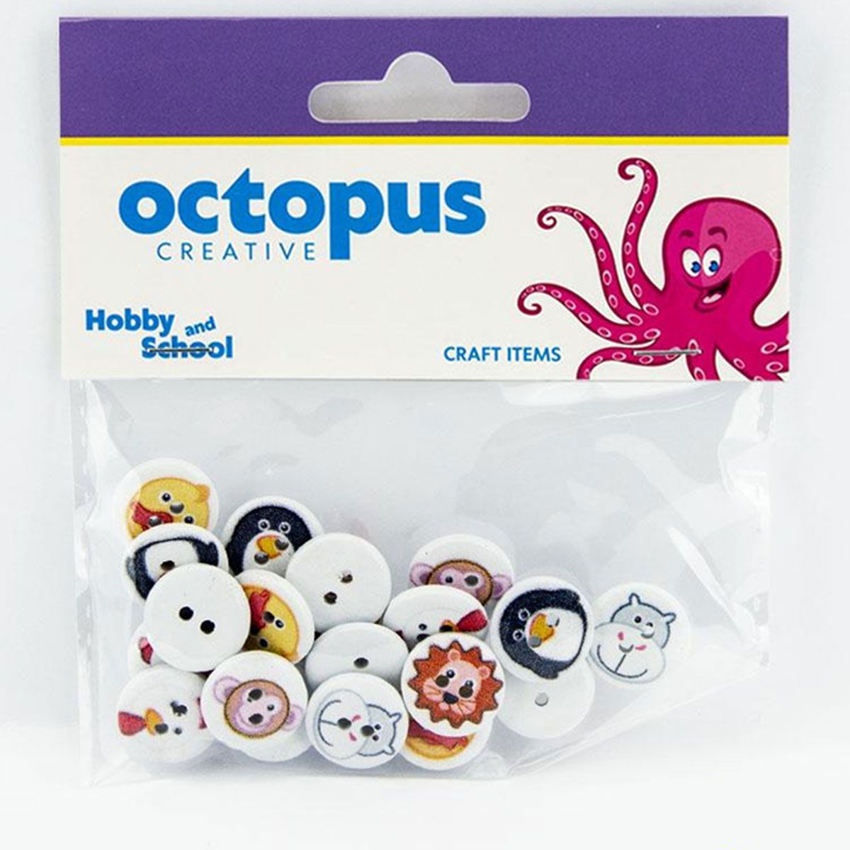 DEKORATIVNI DUGMIĆI ŽIVOTINJE 15mm 20kom UNL-0871