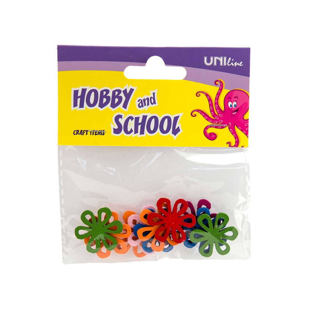 DEKORATIVNI CVETOVI OD DRVETA 12X25mm 10kom UNL-0874