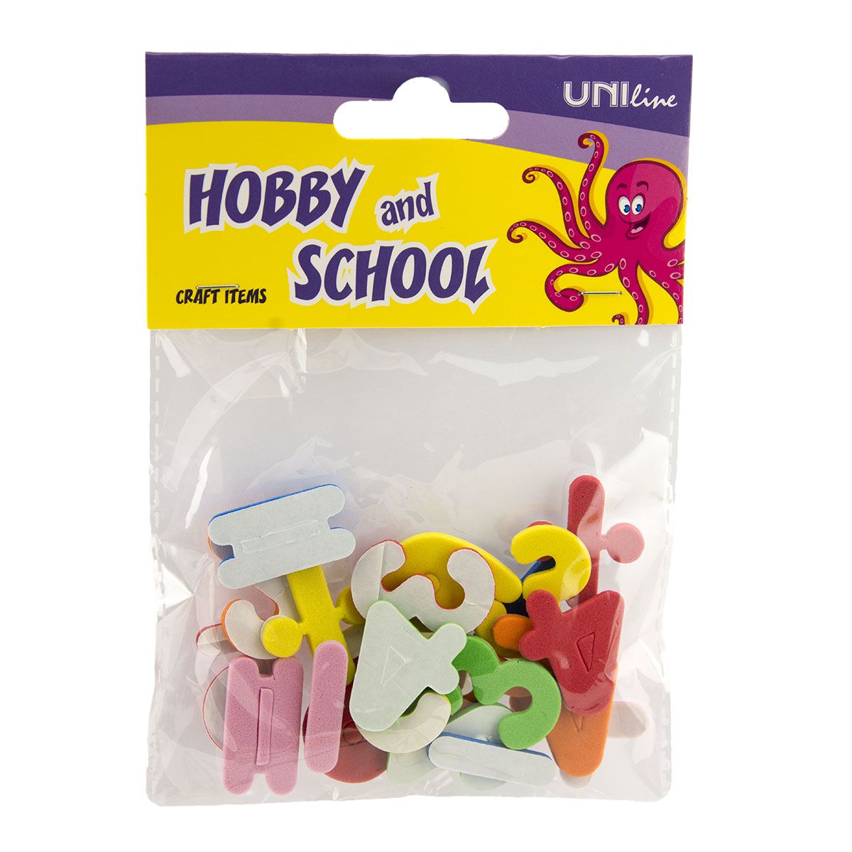 DEKORATIVNI BROJEVI EVA PENA 12X30,25X32mm 30kom UNL-0889