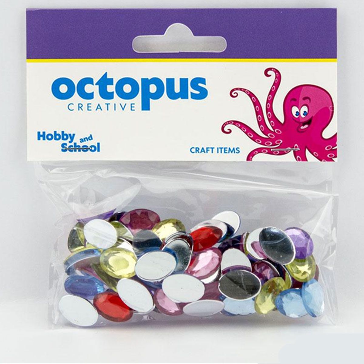 DEKORATIVNI CIRKONI OVALNI 14X10mm 80kom octopus UNL-0907