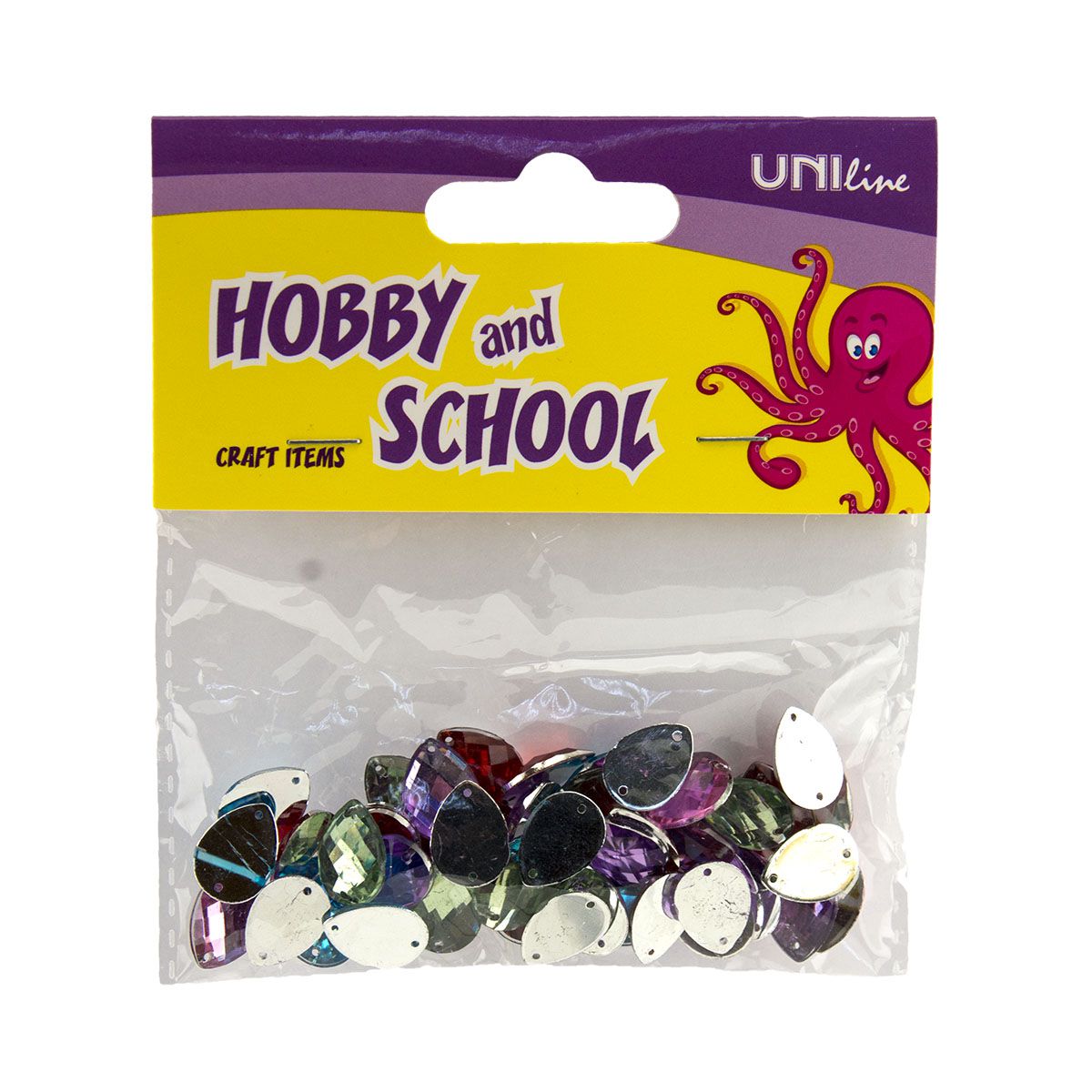 DEKORATIVNI CIRKONI KAPLJICE 10X14mm 50kom UNL-0908