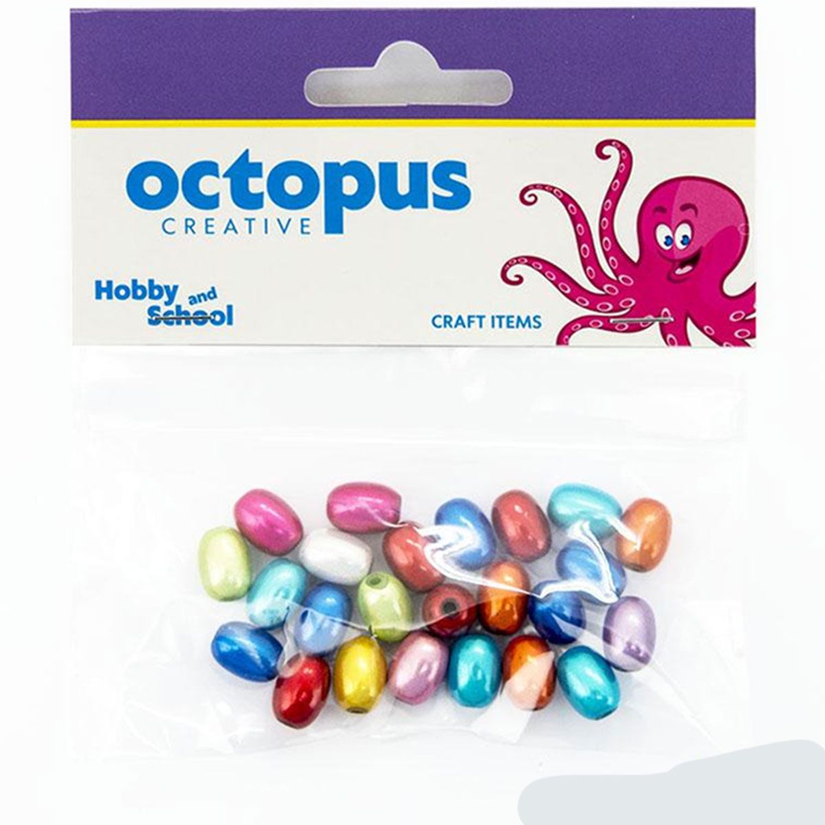 DEKORATIVNE PERLE NEON 11X8mm 25kom UNL-0919