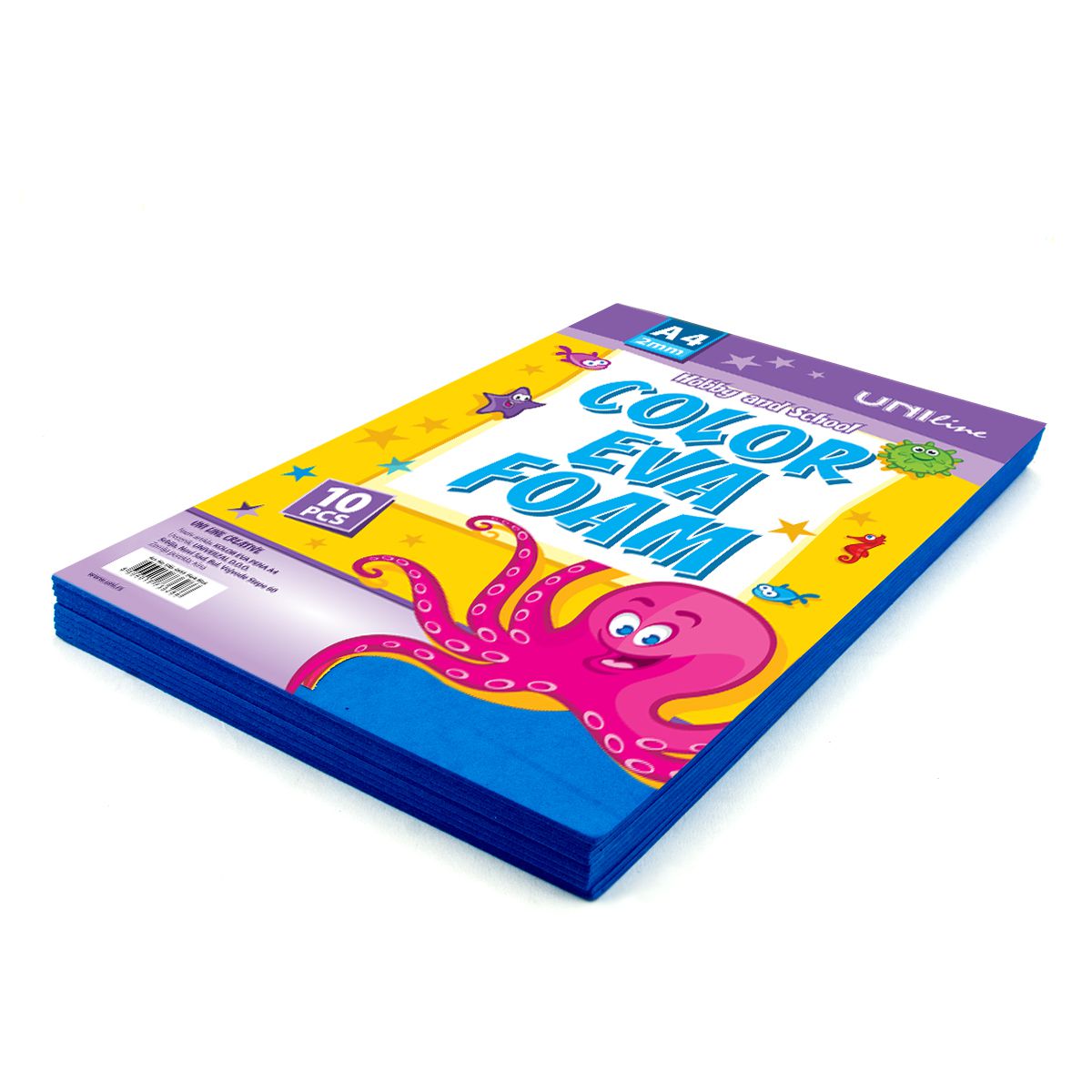 DEKORATIVNA GUMA A4 10/1 BLUE UNL-0654 EVA-018