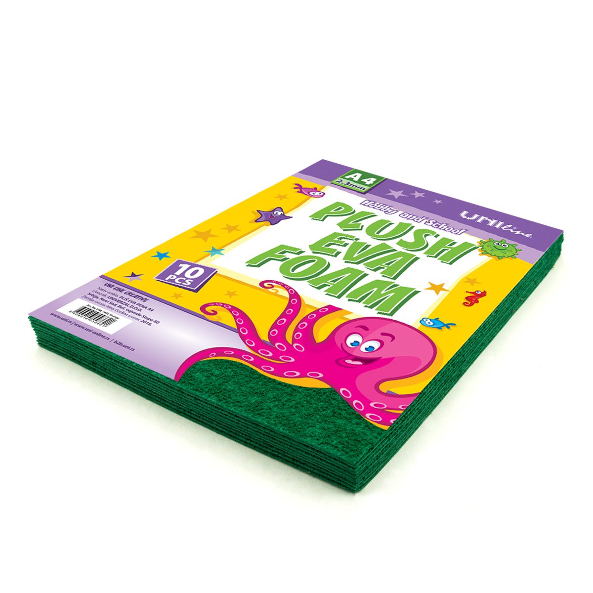 DEKORATIVNA GUMA PLIŠ A4 10/1 DARK GREEN UNL-0674