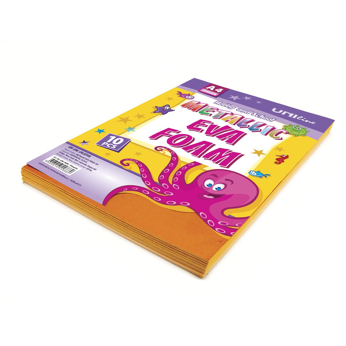 DEKORATIVNA GUMA METALIC A4 10/1 OLD GOLD UNL-0688