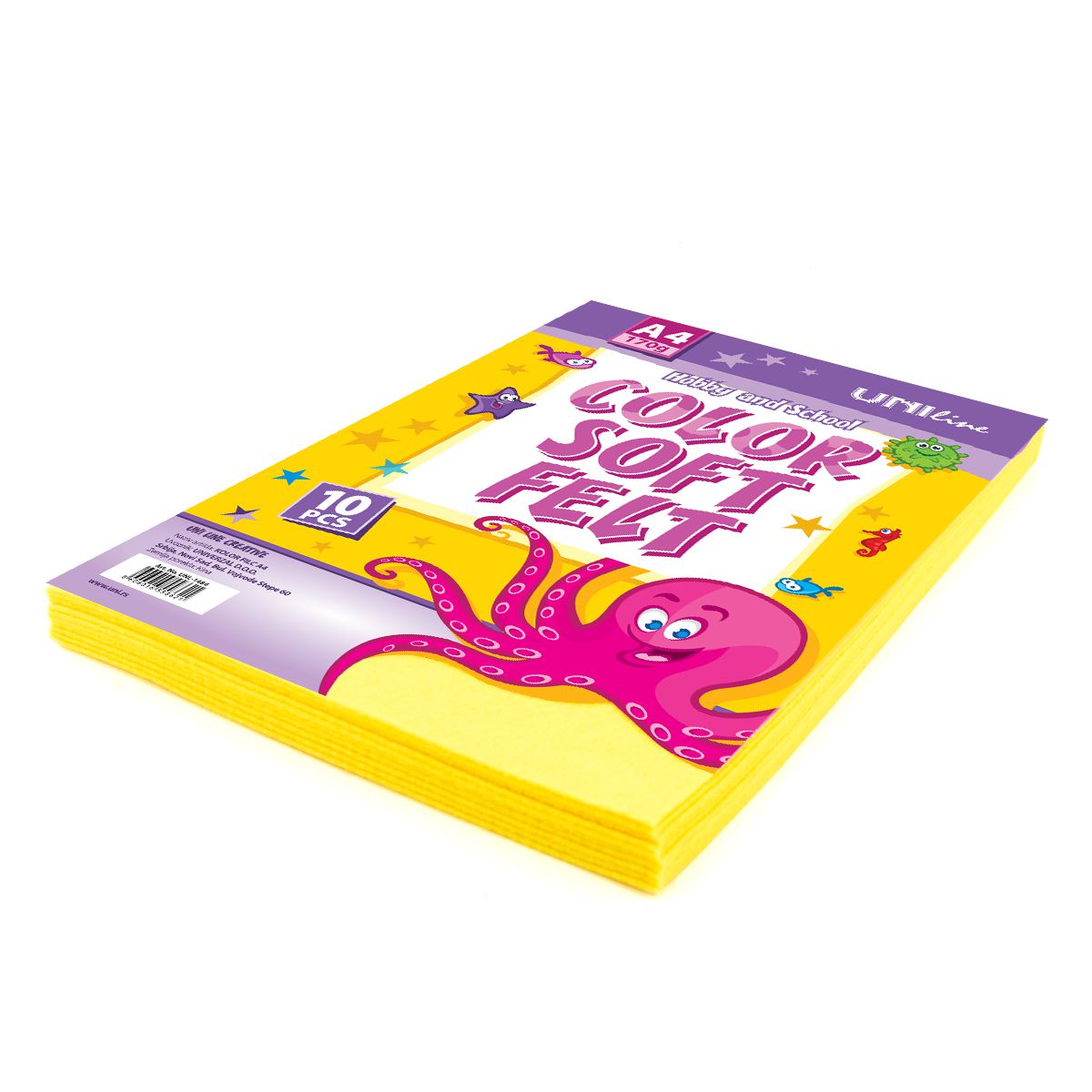 DEKORATIVNI FILC 170g A4 10/1 YELLOW UNL-0691