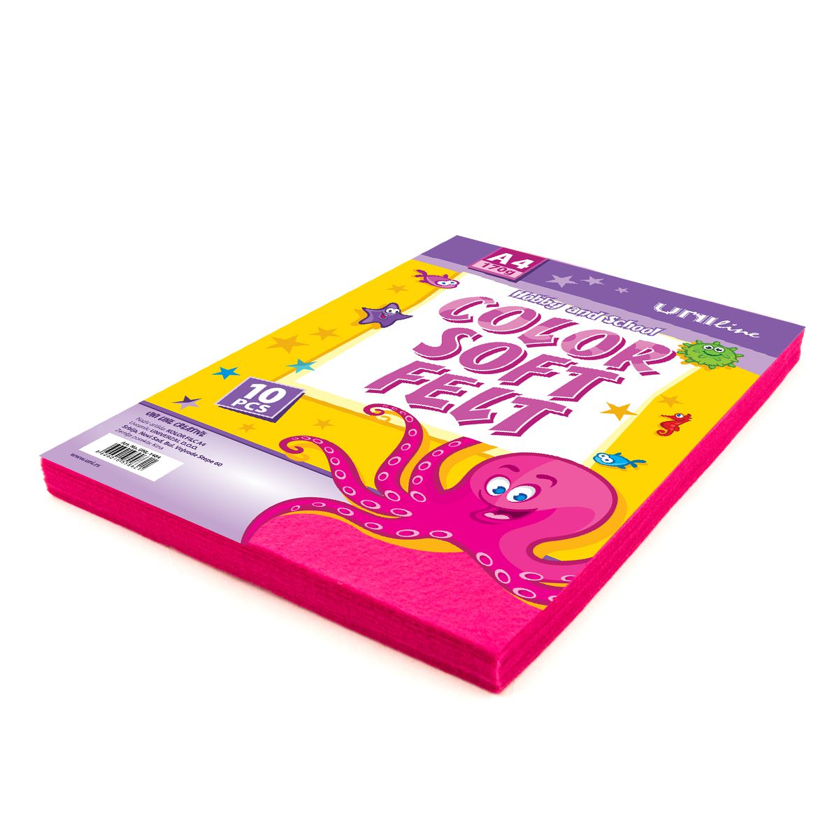 DEKORATIVNI FILC 170g A4 10/1 PINK UNL-0694