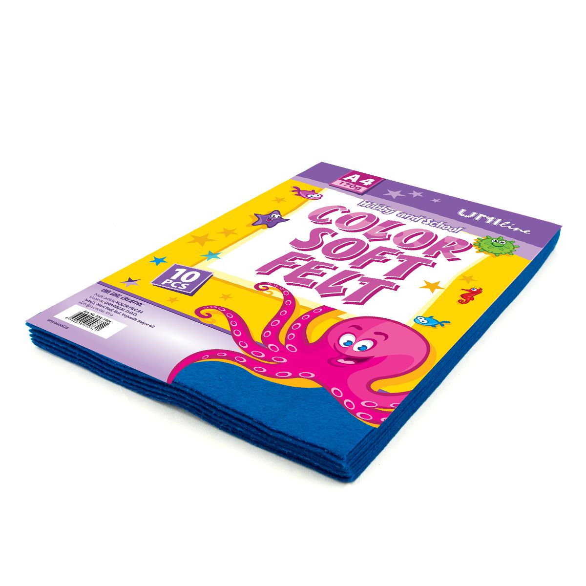 DEKORATIVNI FILC 170g A4 10/1 BLUE UNL-0695