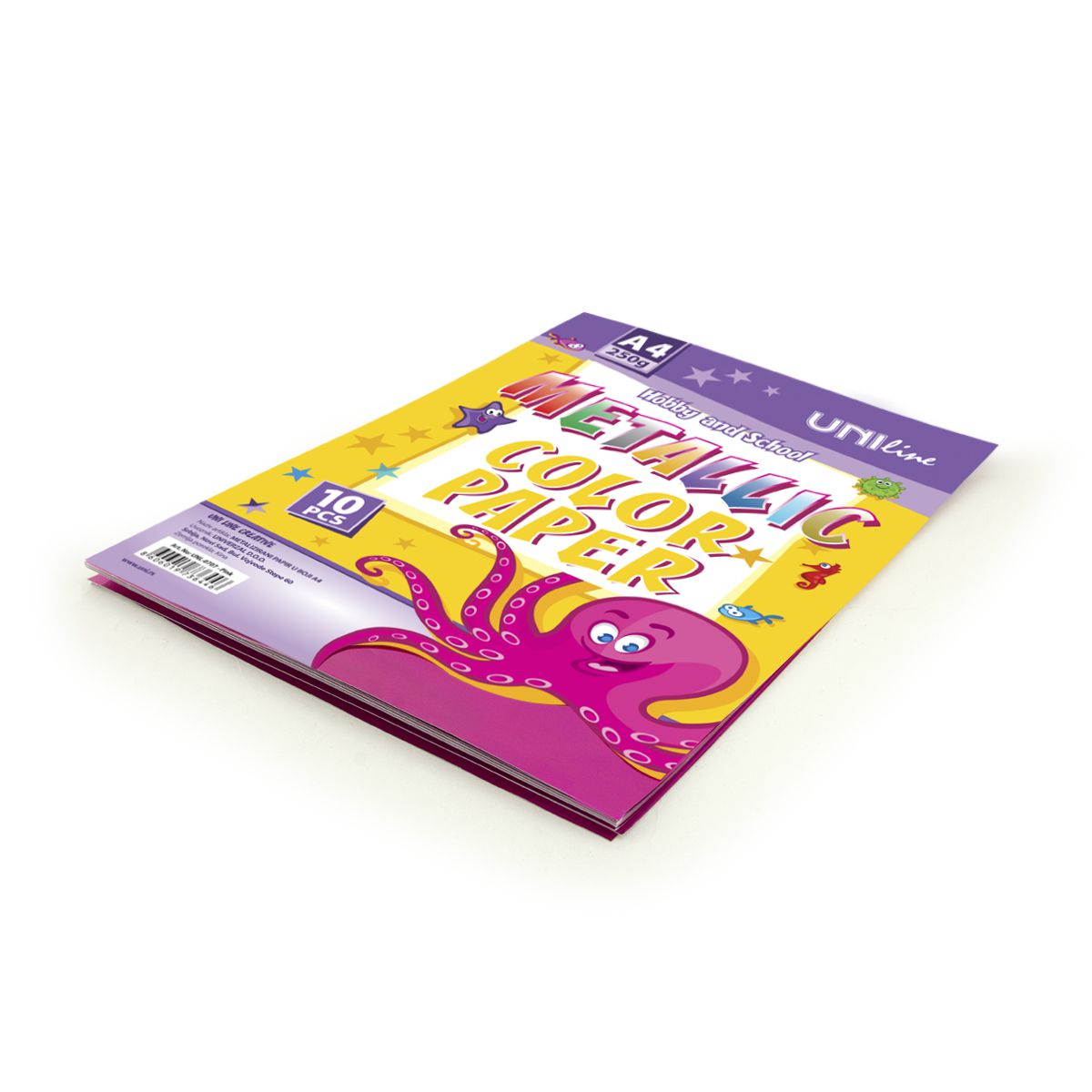 DEKORATIVNI KARTON METALIC PINK 250g A4 10/1  UNL-0707