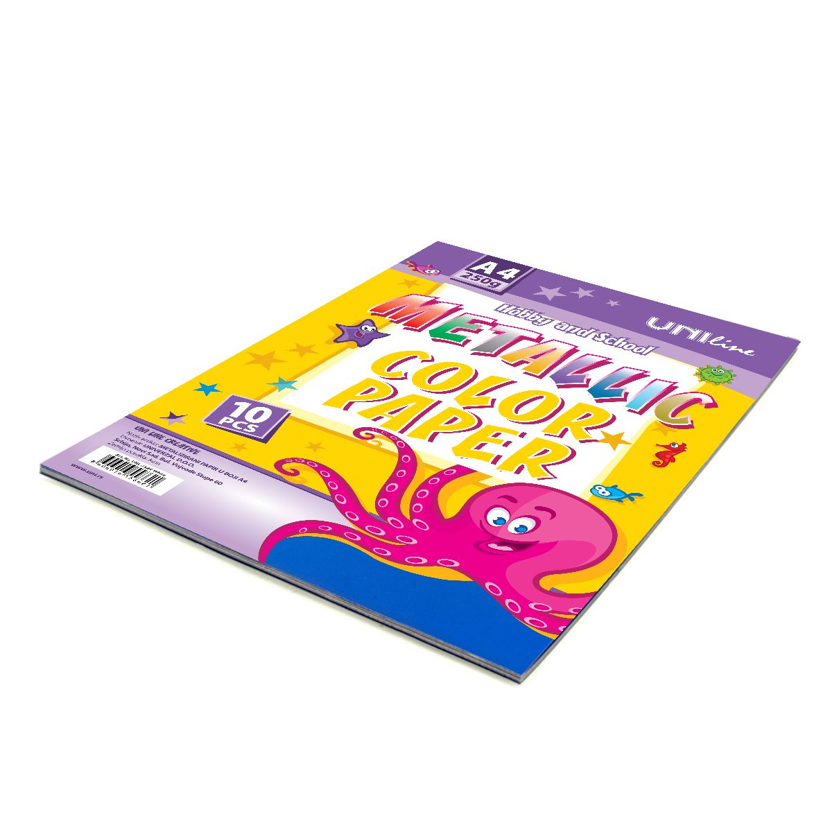 DEKORATIVNI KARTON METALIC BLUE 250g A4 10/1  UNL-0709