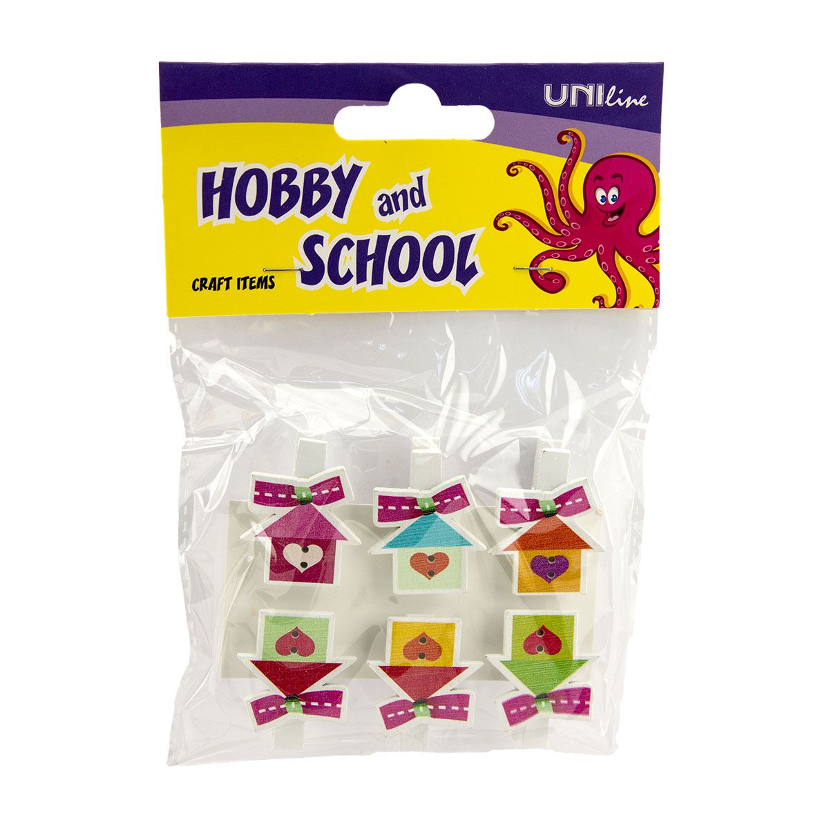 DEKORATIVNE ŠTIPALJKE KUĆICE 6/1 8x35mm UNL-0997