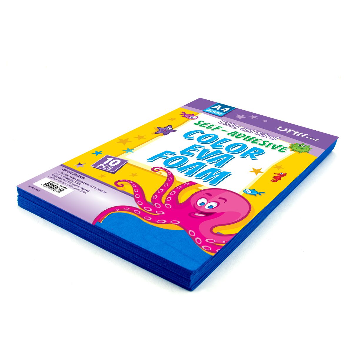 DEKORATIVNA GUMA SAMOLEPLJIVA A4 10/1 PLAVA TAMNO UNL-1069