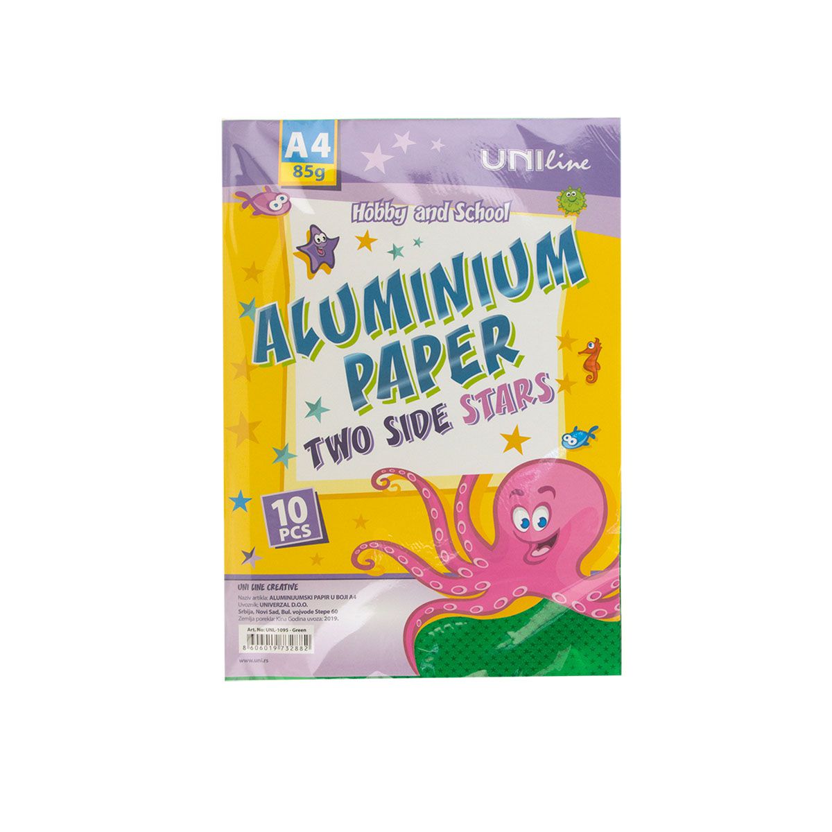 DEKORATIVNI PAPIR ALUMINIJUMSKI 10/1 PLAVI UNL-1094