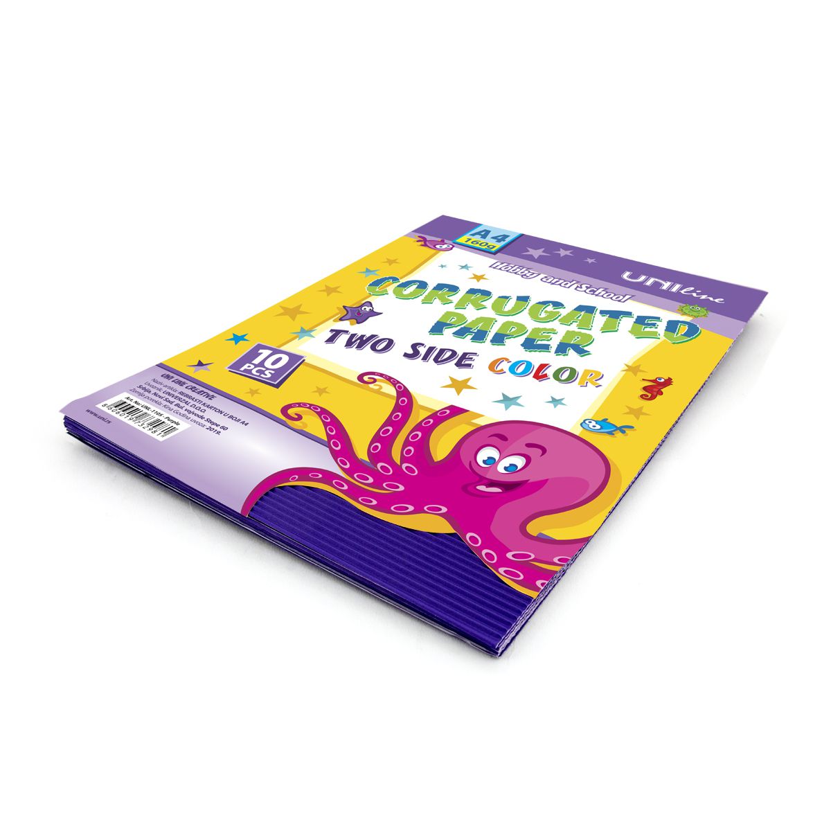 DEKORATIVNI KARTON REBRASTI A4 10/1 LJUBIČASTI UNL-1105