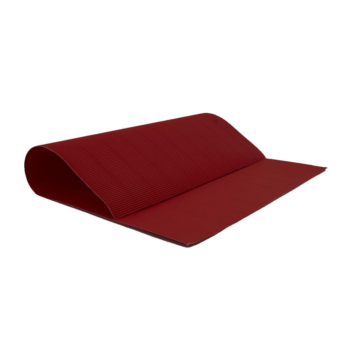 DEKORATIVNI KARTON REBRASTI 50x70cm CRVENI UNL-1112